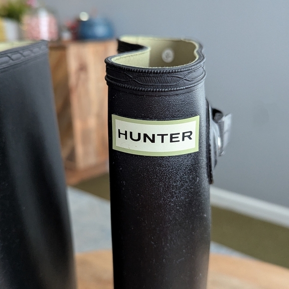 Hunter Field Huntress Rubber Boots, Wider Calf, Size 10 - Picture 7 of 14